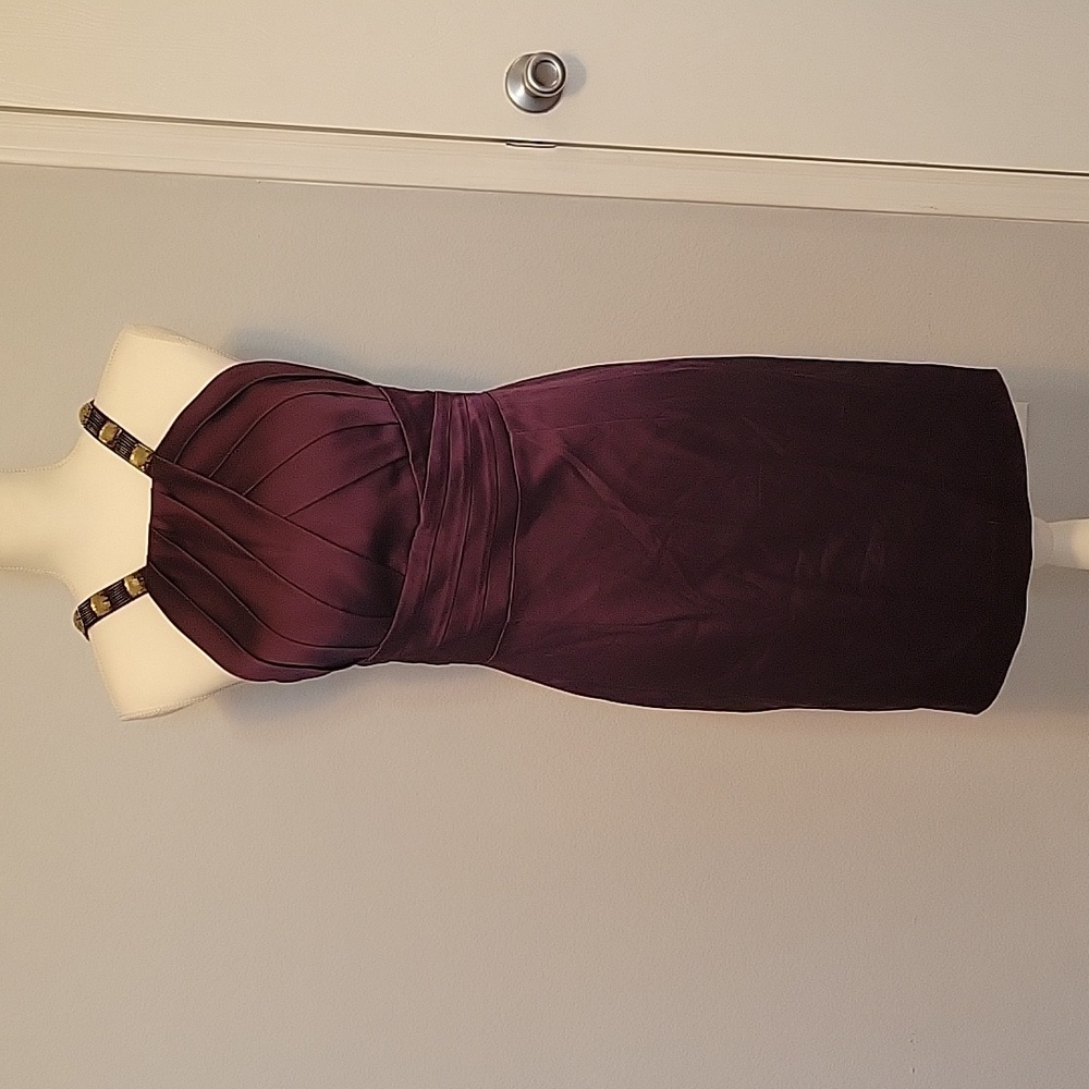 Elegant Plum Calvin Klein Dress, Size 8